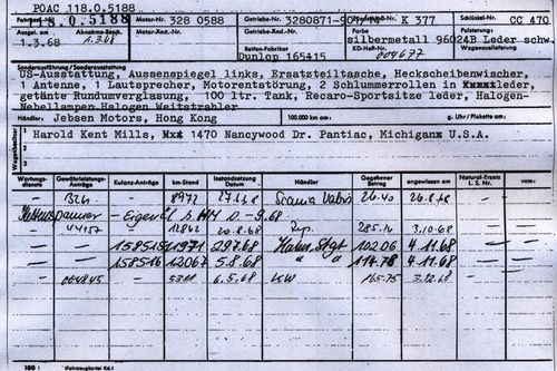 1968 Porsche 911L "Rallye"